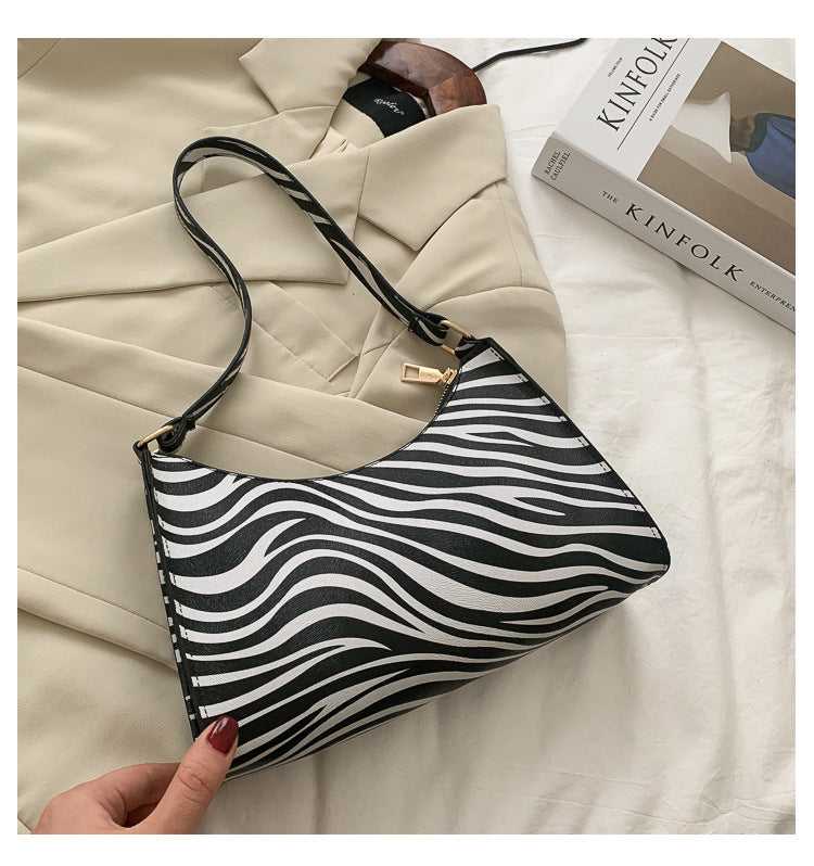 Wholesale  Handbag Women' s Leopard Print Shoulder Underarm Bag